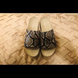 Report wedge sandals. Size 7.